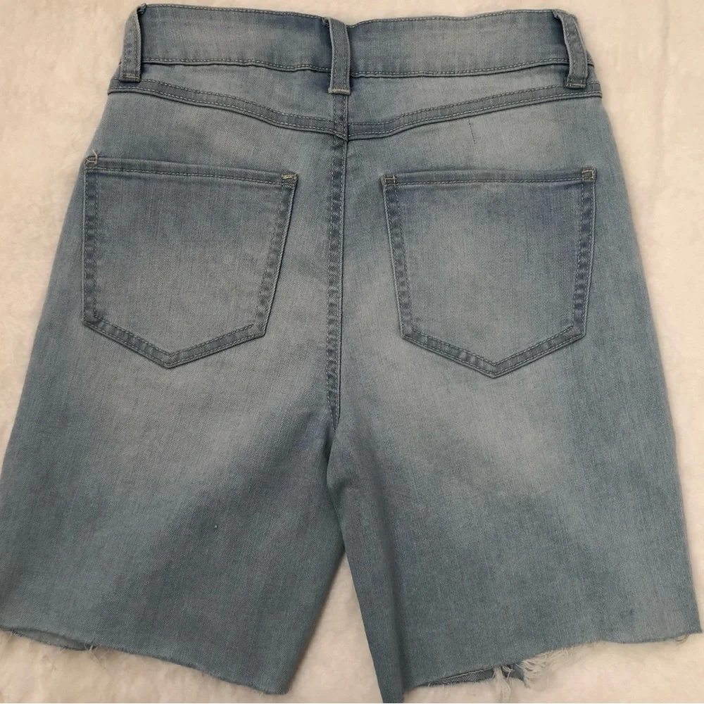 REWASH SIZE 24 SUPER HIGH RISE BOYFRIEND DENIM SHORTS VINTAGE REUNION NWT - Picture 3 of 14